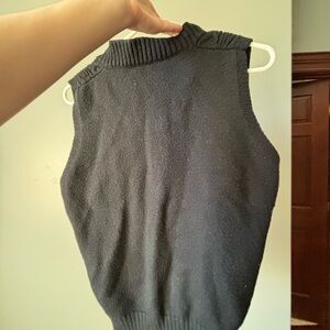 Black sweater vest
